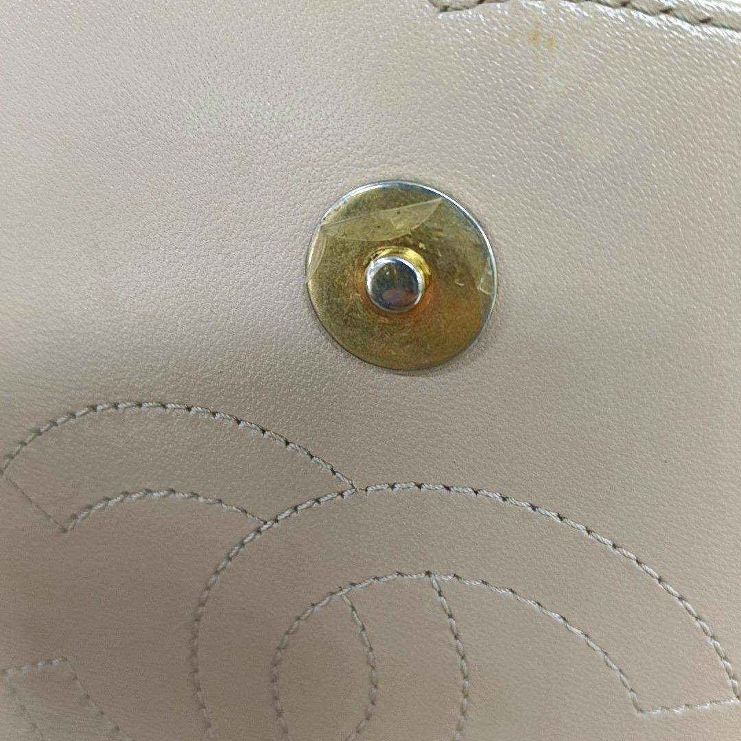 Chanel Filigree Flap Bag Caviar Leather 2017 Small Beige with Black Trim 4