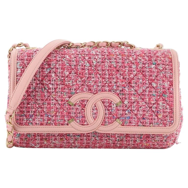 Chanel Filigree Flap Bag Quilted Tweed Medium at 1stDibs chanel