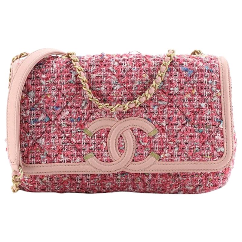 chanel filigree small flap bolsa