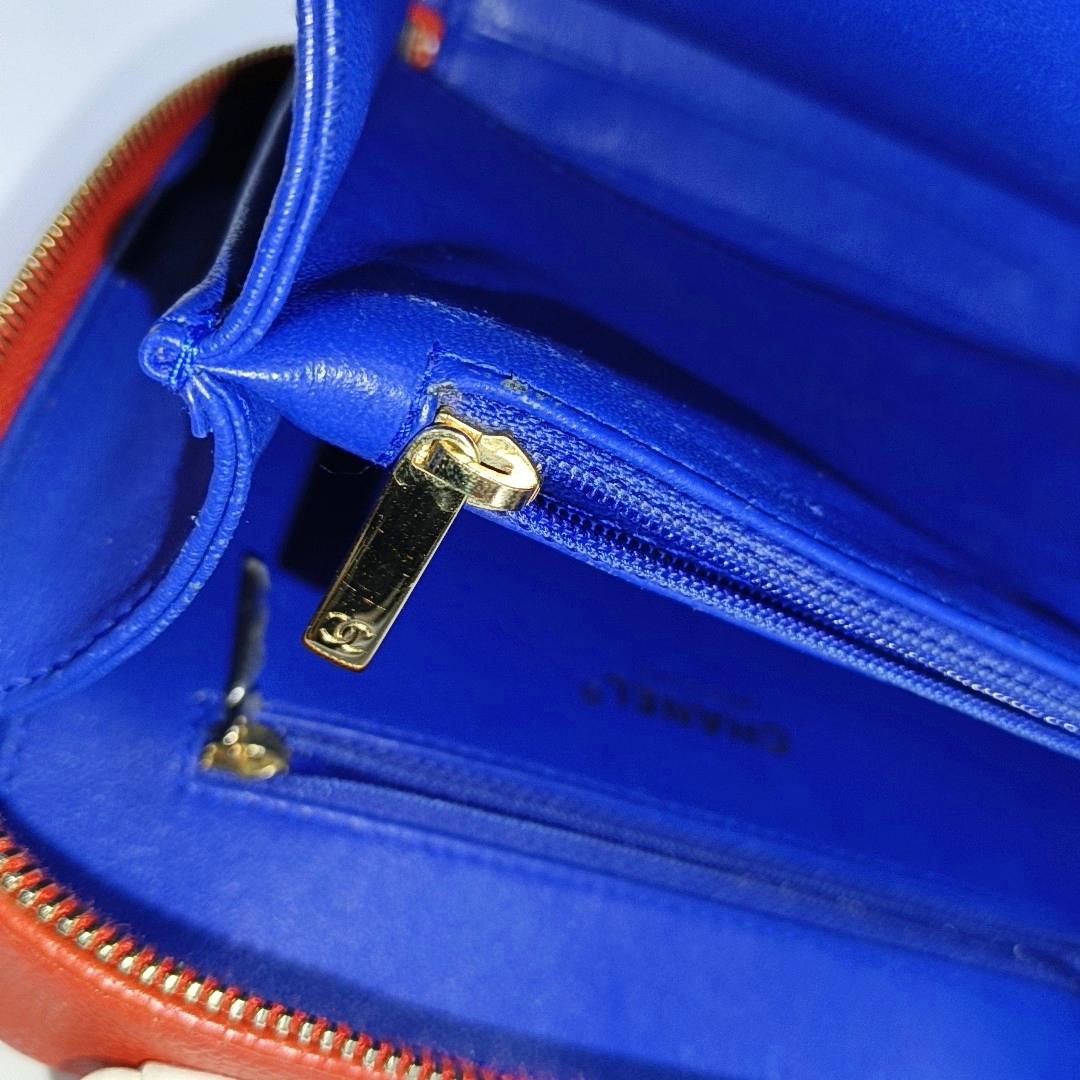Chanel Filigree Medium Vanity Case Tricolor Caviar Leather, 2018-2019 10
