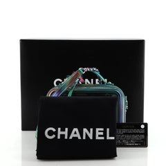 Chanel Filigree Vanity Case PVC with Lambskin Small