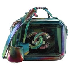 Chanel Filigree Vanity Case PVC with Lambskin Small