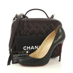 Chanel Vanity Case Filigree matelassé Caviar Large