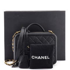 Chanel Vanity Case Filigree Caviar matelassé Moyen