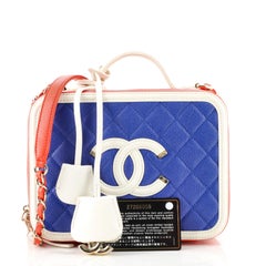 Chanel Vanity Case Filigree matelassé Caviar Moyen