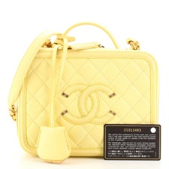 Chanel Vanity Case Filigree matelassé Caviar Moyen