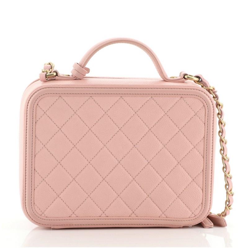 chanel vanity case pink