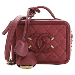 Chanel Filigree Vanity Case - 12 For Sale on 1stDibs