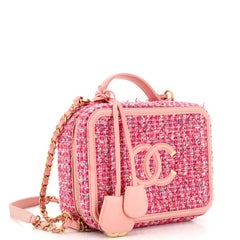 Chanel Vanity Case Filigree en tweed matelassé Moyen