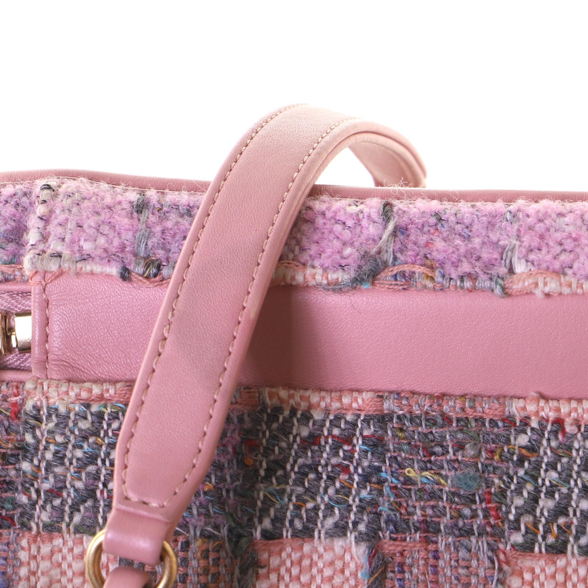 Chanel Filigree Vanity Case Quilted Tweed Medium 2