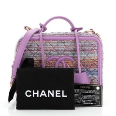 Chanel  Filigree Vanity Case Tweed Small