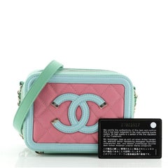 Chanel Filigree Vanity Clutch with Chain Quilted Caviar Mini