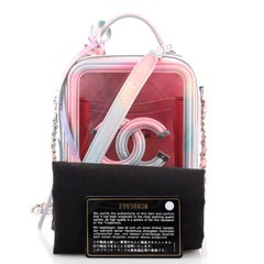 Chanel Filigree Vertical Vanity Case PVC with Lambskin