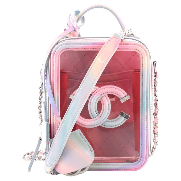 Chanel Pink Lambskin Pearl Crush Mini Vanity Case For Sale at 1stDibs