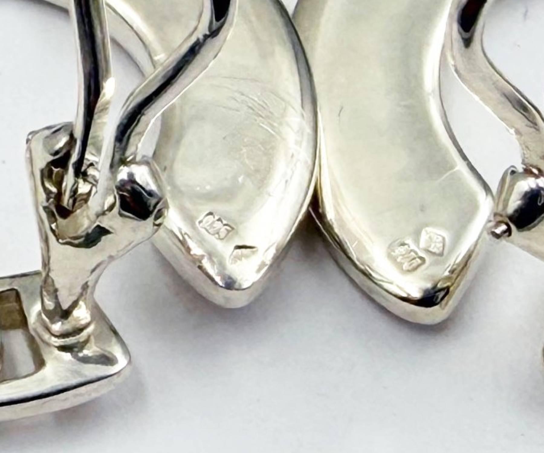 Chanel Fine Jewelry 925 Silver Letter C Clip on Earrings en vente 1