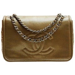 CHANEL Flap Bag in Coppered Golden Leather