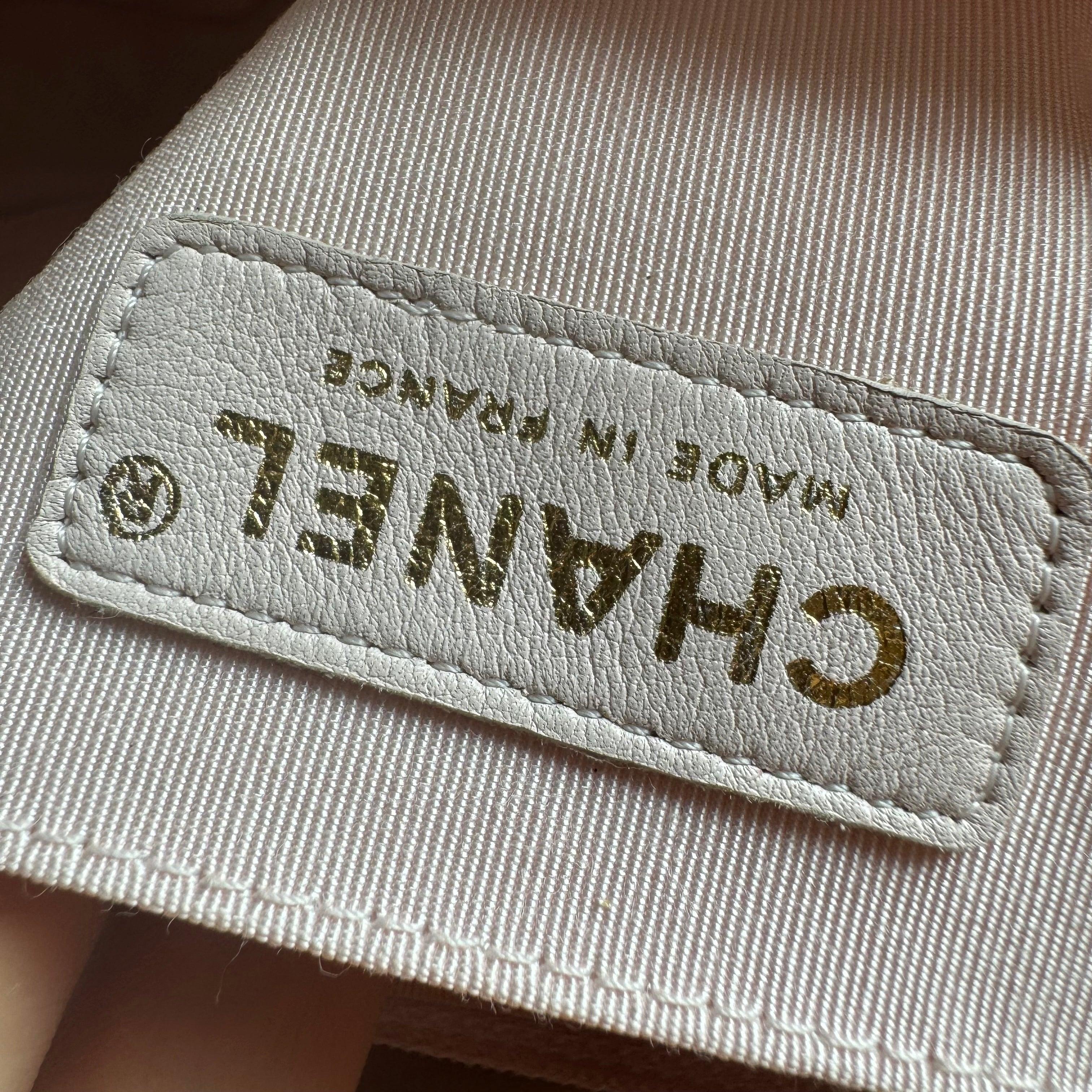 Sac à rabat Chanel en tweed rose moyen 2009-2010 en vente 14