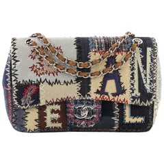 Chanel Flap Bag Multicolor Patchwork Jumbo