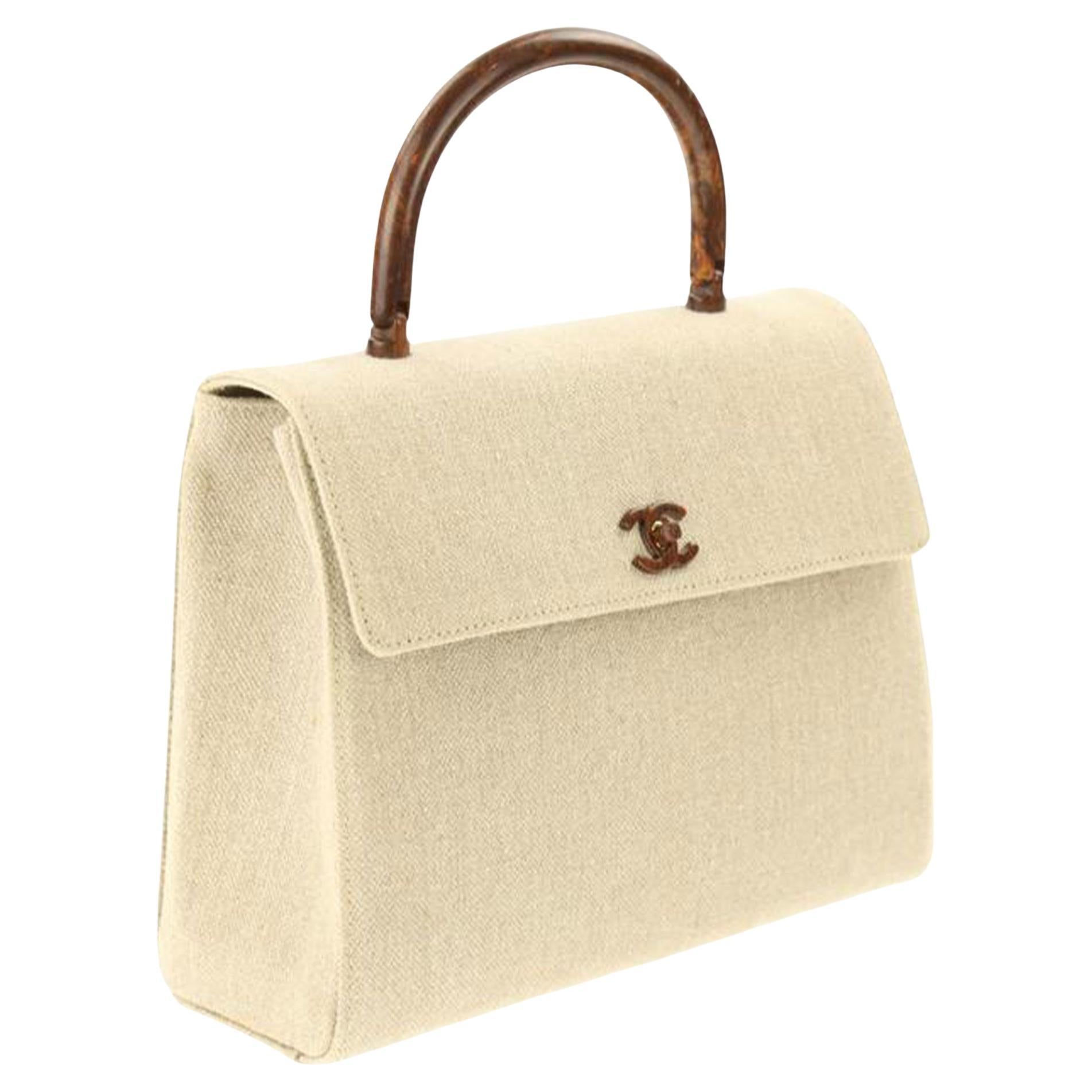 Wood Handle Chanel Bag - 2 For Sale on 1stDibs  chanel wood handle bag, chanel  bag wood, wooden chanel bag