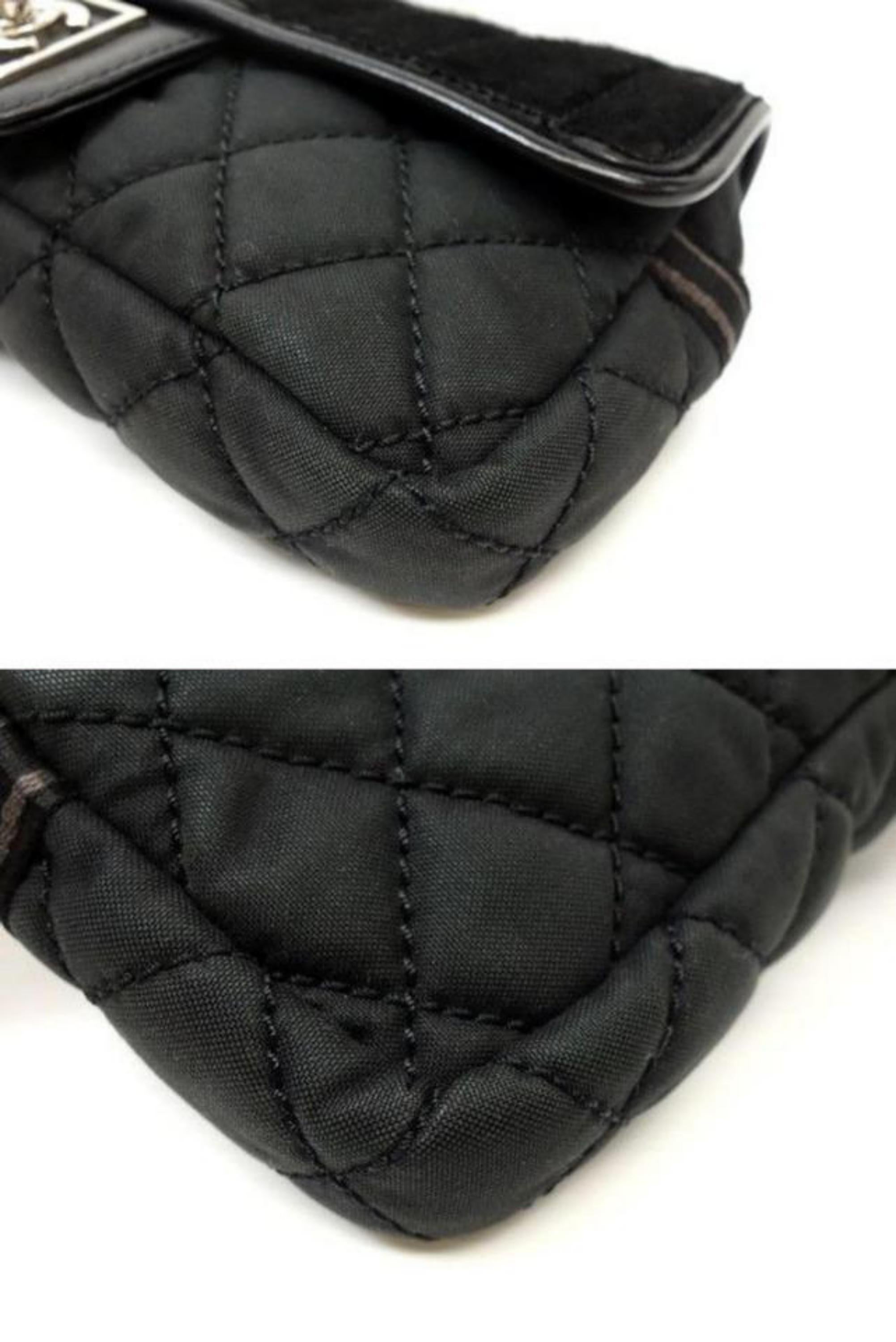 Chanel Flap Chain 227768 Black Pony Hair Shoulder Bag For Sale 5