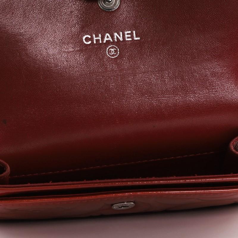 Women's or Men's Chanel Flap Coin Purse Camellia Patent