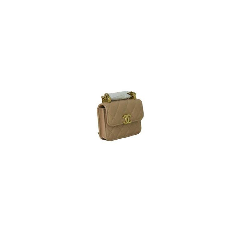 Mini sac 2.55, Veau vieilli & métal doré, noir — Mode