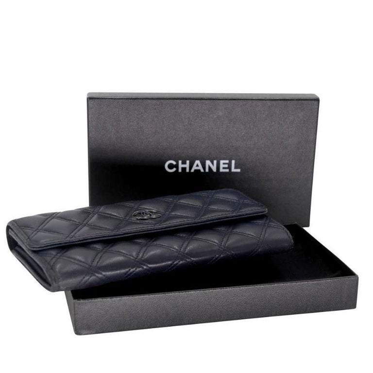 Chanel Flap Lambskin Leather CC L-gusset Wallet CC-0326N-0086 For