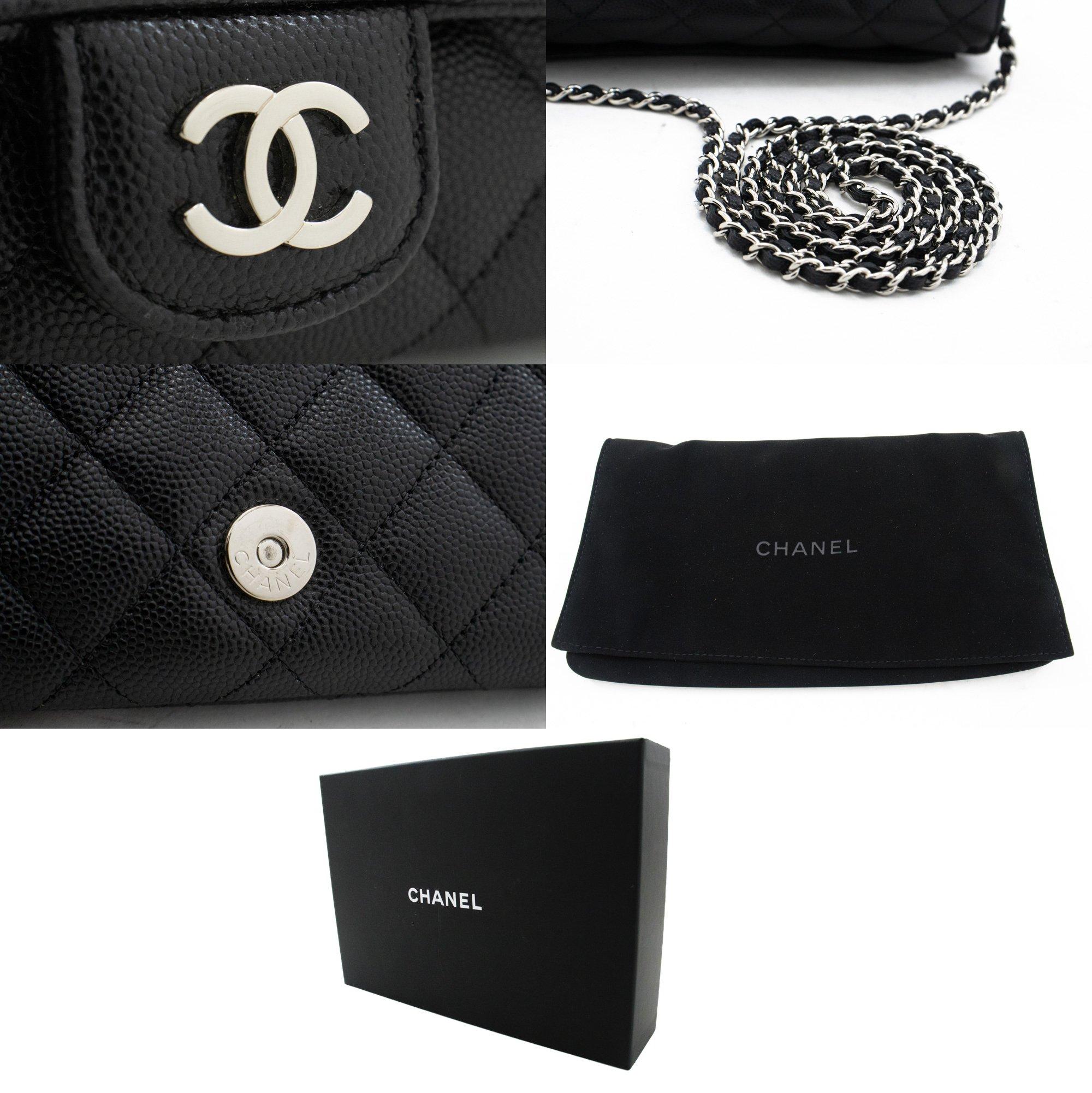 CHANEL Flap Phone Holder With Chain Bag Black Crossbody Clutch For Sale 3