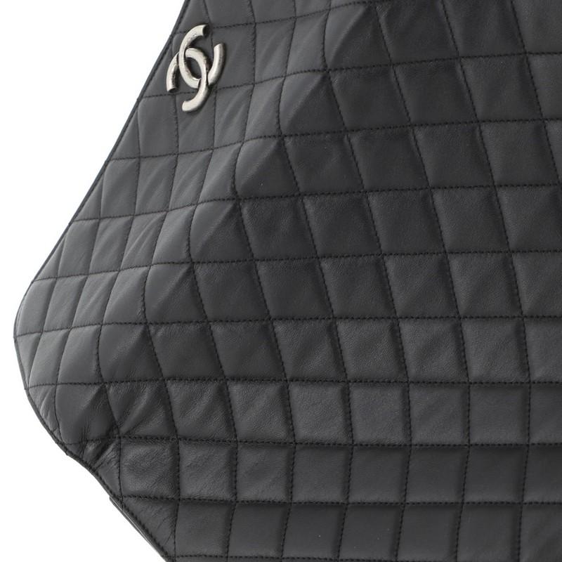 Chanel Flap Portfolio Clutch Quilted Calfskin Large In Good Condition In NY, NY