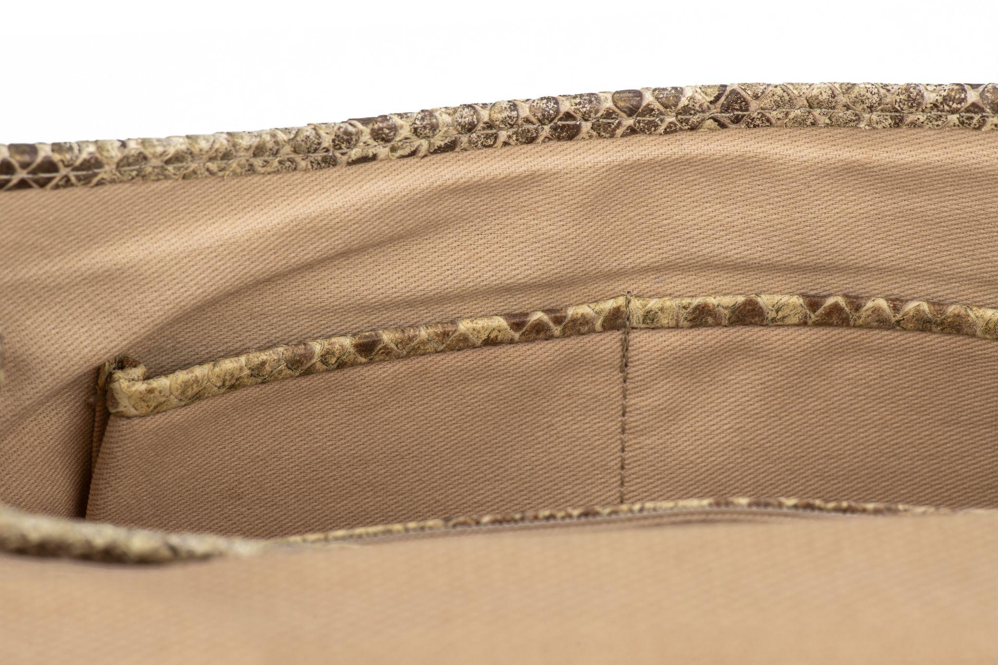 Chanel Flap Shoulder Bag Python For Sale 4