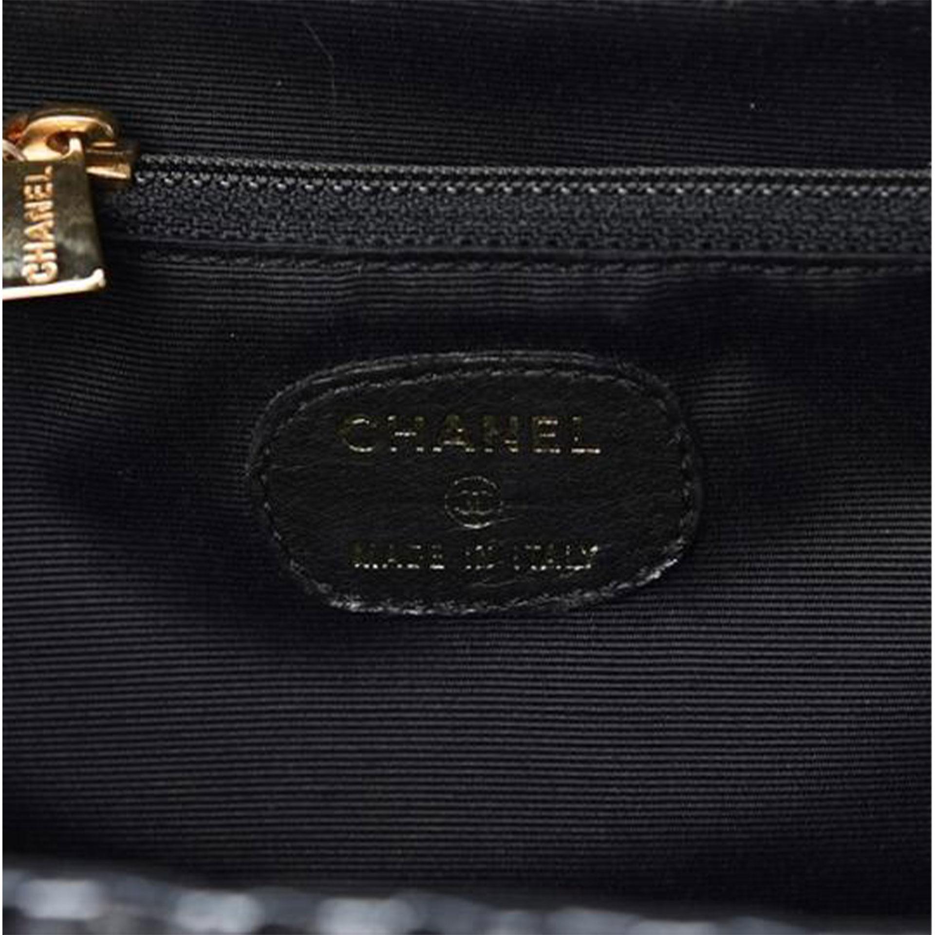 Chanel Flap Vintage Mini Wicker Raffia Classic Black Rattan Cross Body Bag 1