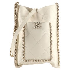 Chanel Flat Shopping Bag Quilted Calfskin Small
