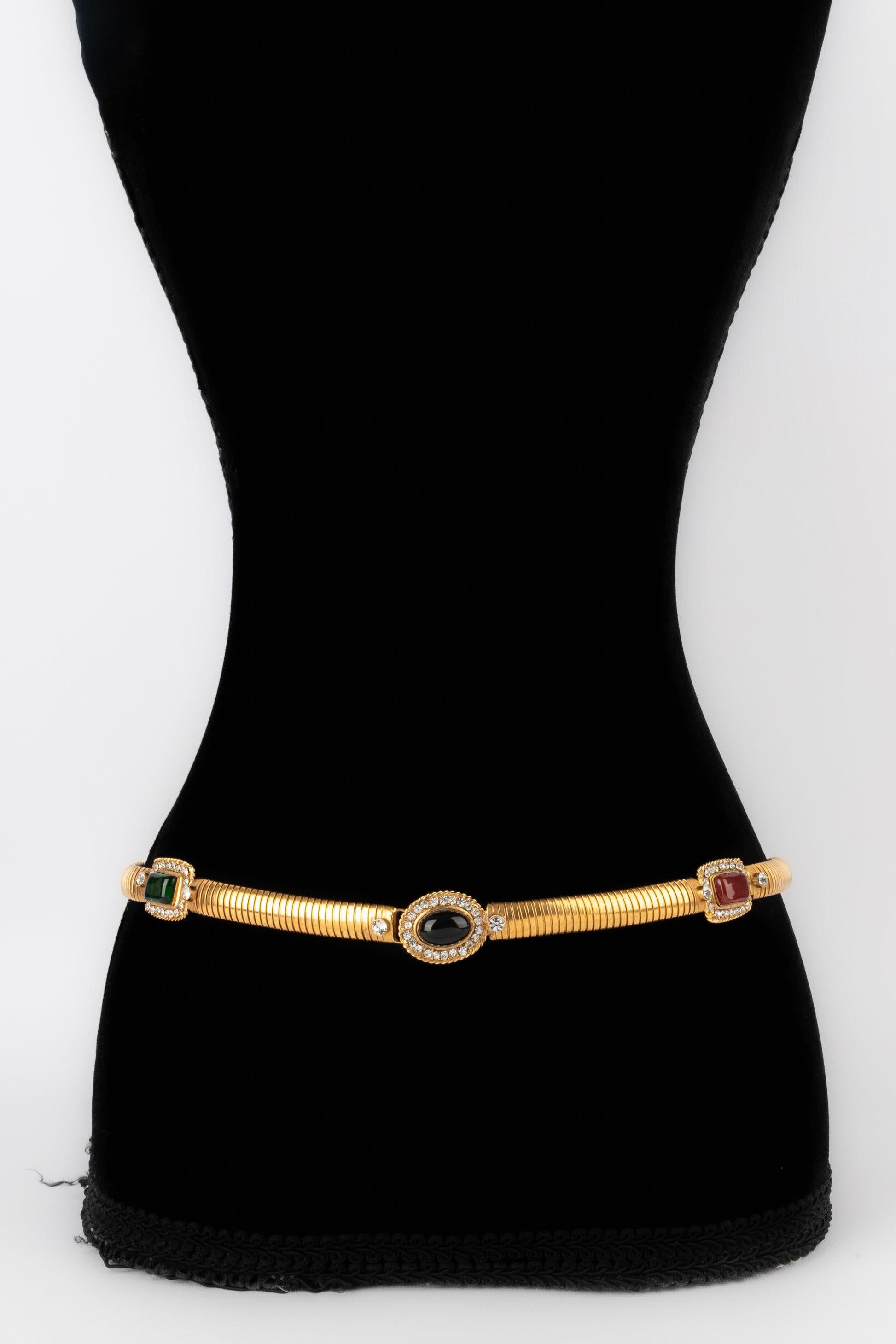 Women's Chanel Flexible Belt with Glass Paste Cabochons, Spring-Summer 1997
