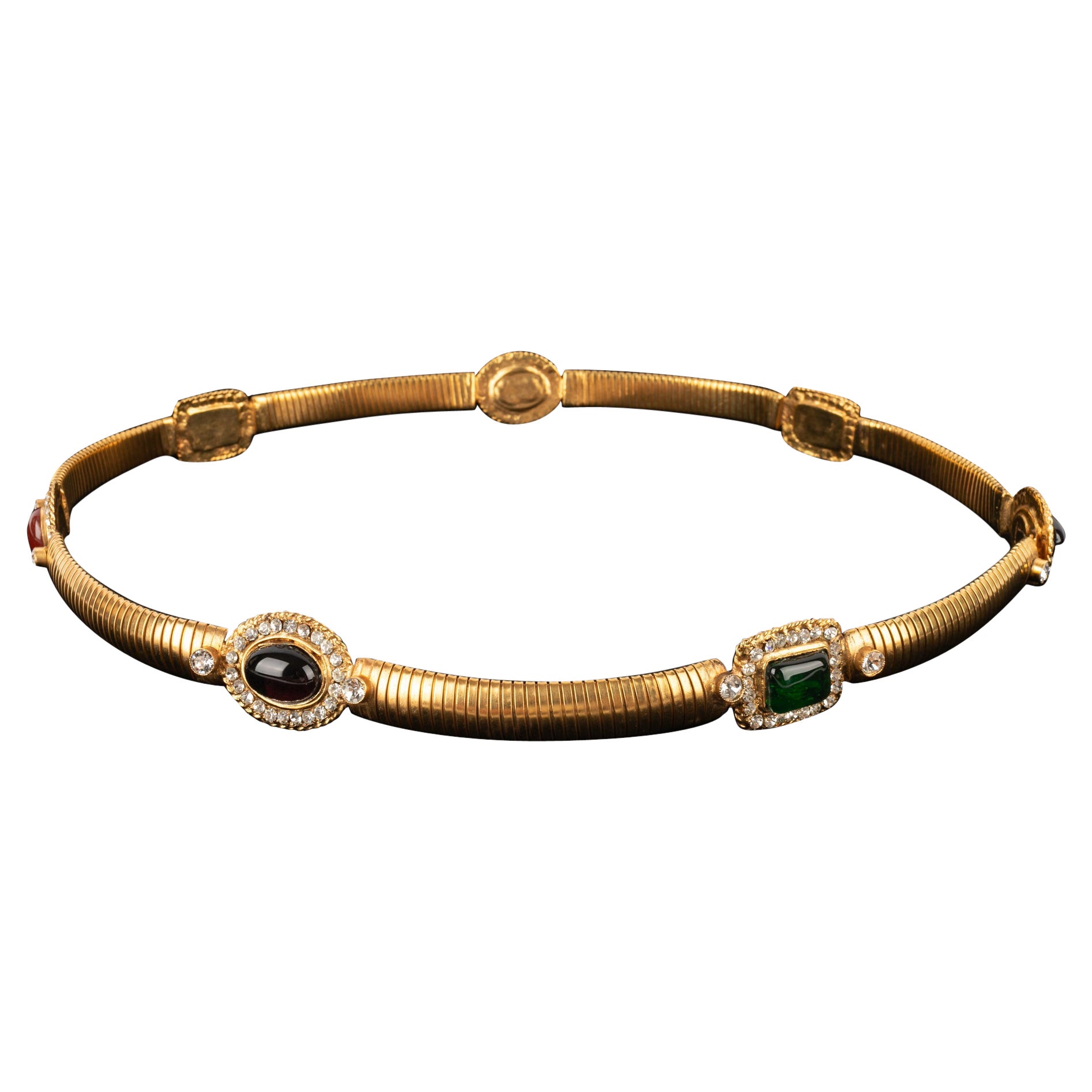 Chanel Flexible Belt with Glass Paste Cabochons, Spring-Summer 1997