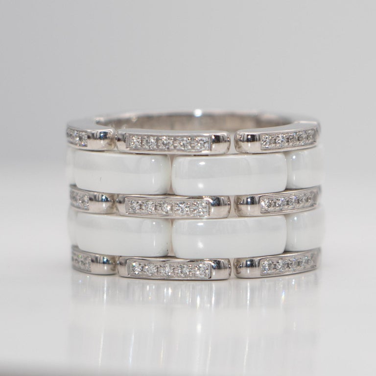 Chanel White Gold, Ceramic And Diamond Ultra Ring Available For Immediate  Sale At Sotheby's