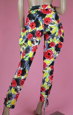 Chanel Floral Cotton Riding Pants, S / S 1997