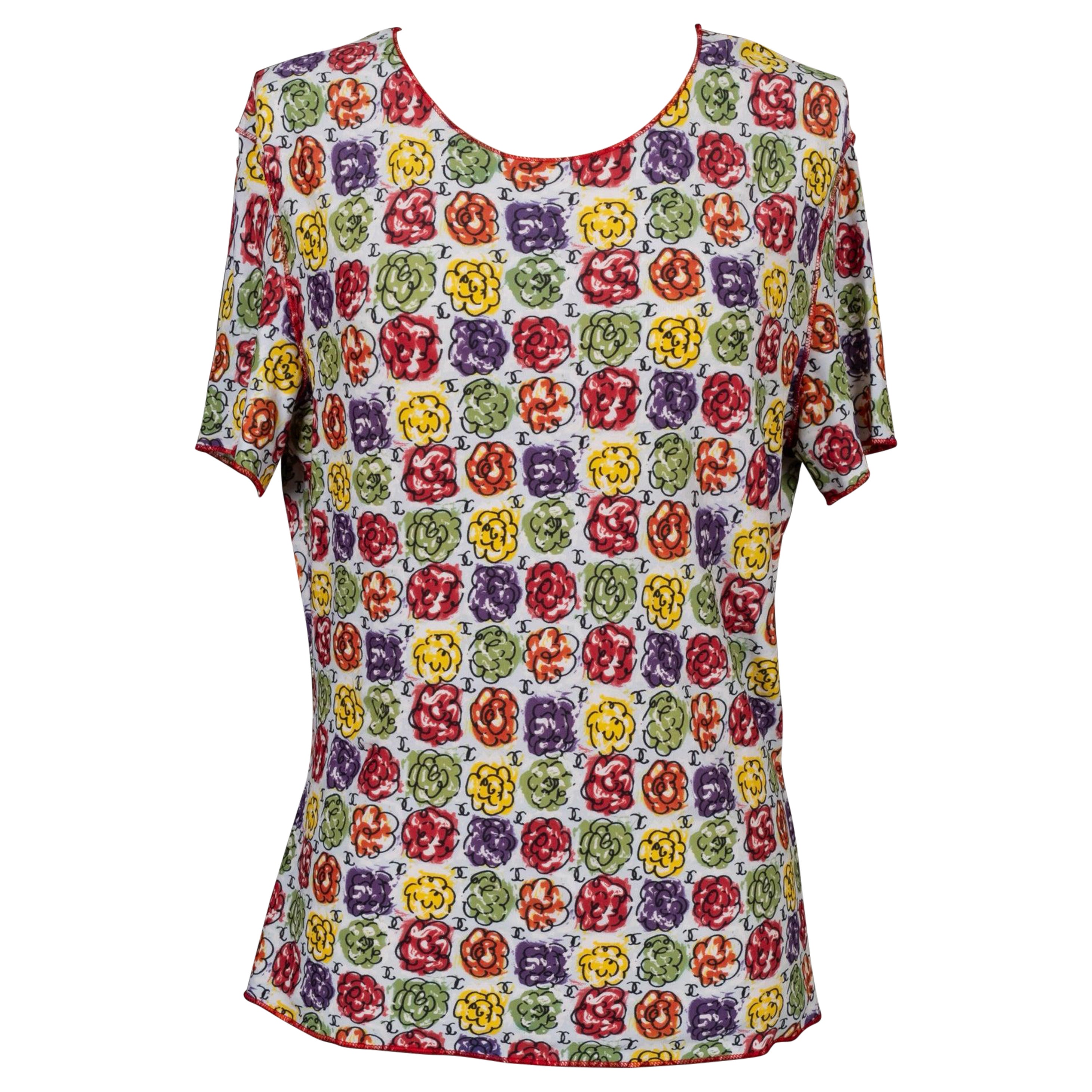 Top Chanel Primavera Estampado Floral, 2000