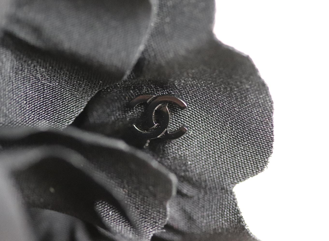 Chanel Floral Silk-Chiffon Brooch  In Excellent Condition In London, GB