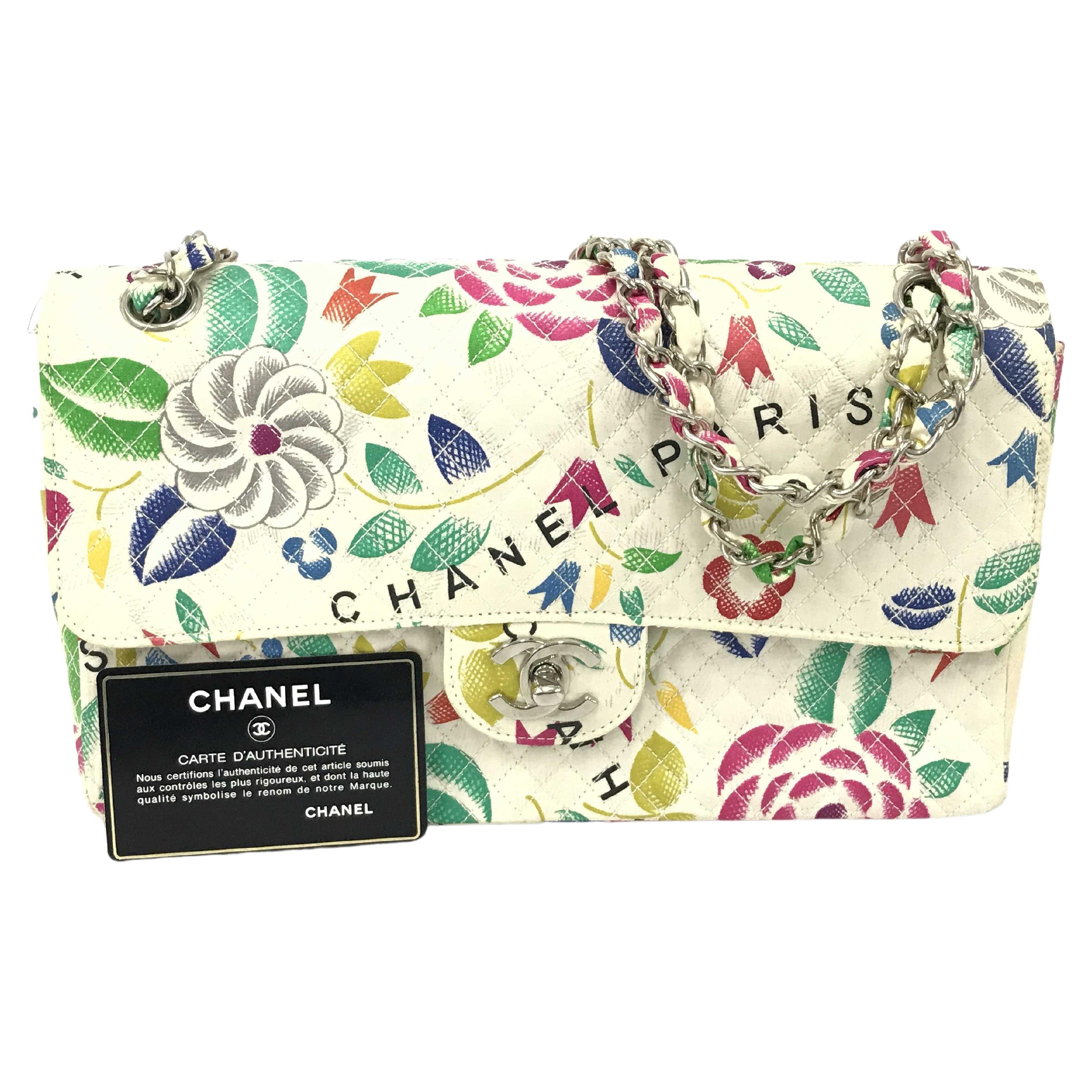 Chanel Floral Single Flap For Sale