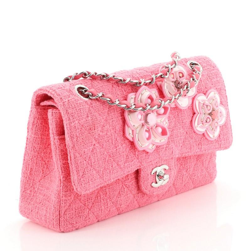 chanel bag with flower