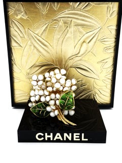 CHANEL FLOWER BROOCH by Maison Gripoix, designed in 1985 by V. de Castellane