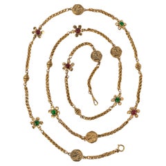 Collana a fiori Chanel anni '80