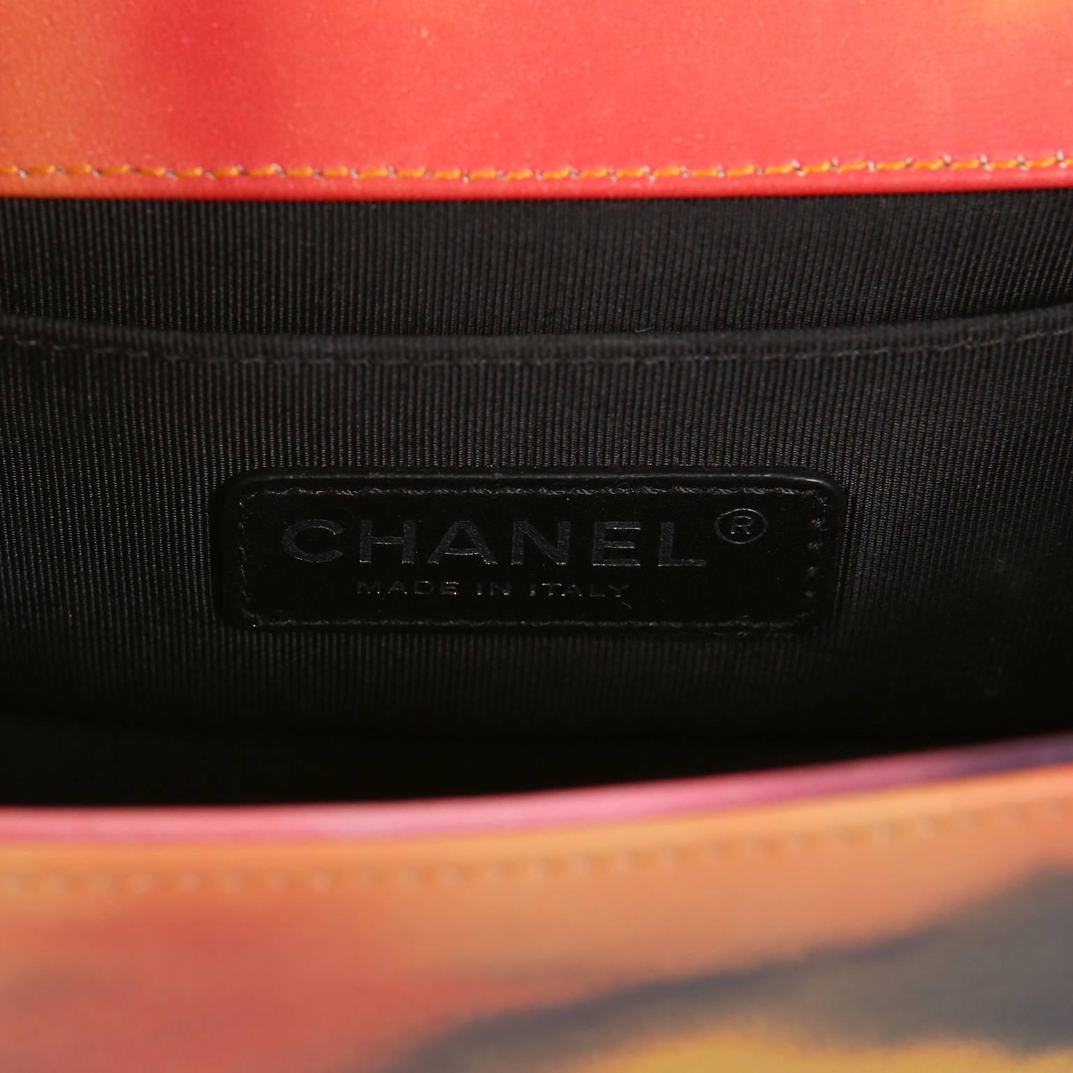 Chanel Flower Power Limited Edition Boy Bag- Multicolor 3