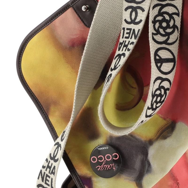 Chanel Flower Power Messenger Bag Multicolor Printed Nubuck 4