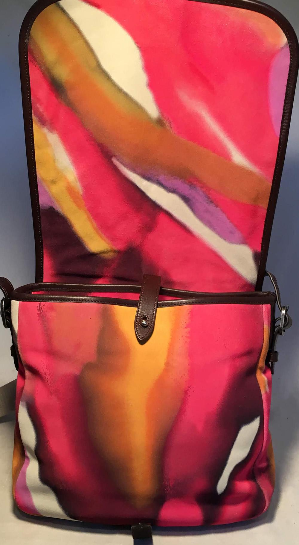 Chanel Flower Power Messenger Multicolor Nubuck Crossbody Shoulder Bag 2