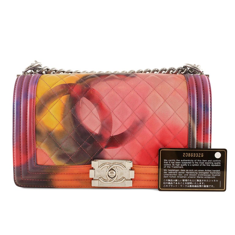 Chanel Flower Power Multicolor Leather Boy Bag- Special Edition at ...