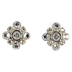 Chanel Flower  Strass Earrings