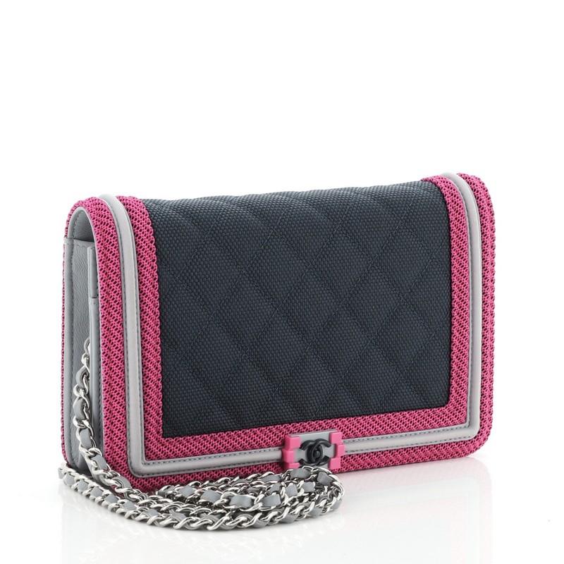 chanel boy wallet on chain