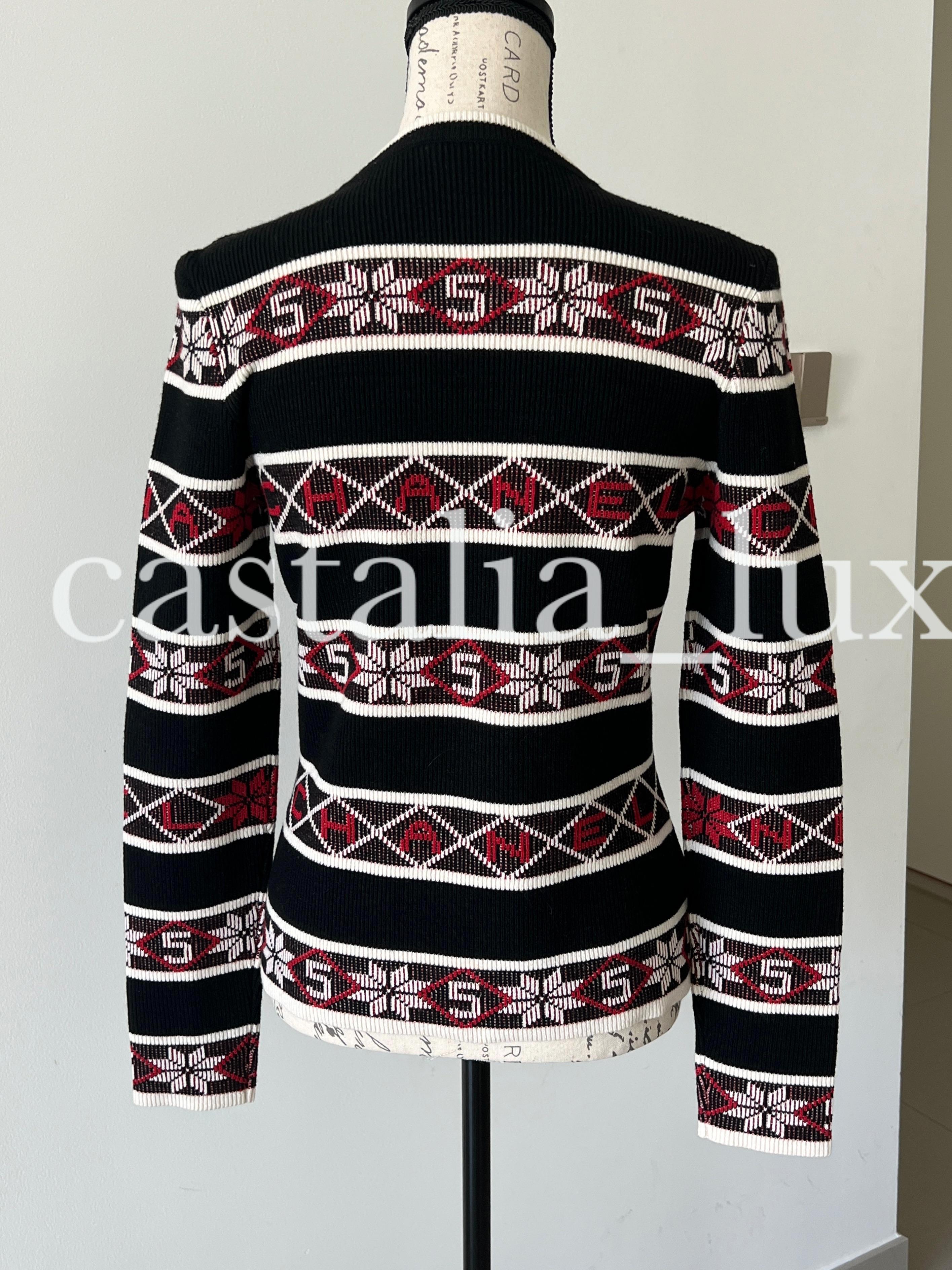Chanel New 2019 Fall Cc Logo Runway Cashmere Jumper For Sale 10