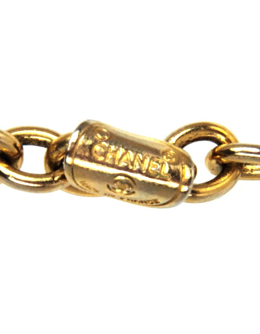 Chanel Vintage Goldtone CC Coin Choker Necklace w. Crystals In Excellent Condition In New York, NY